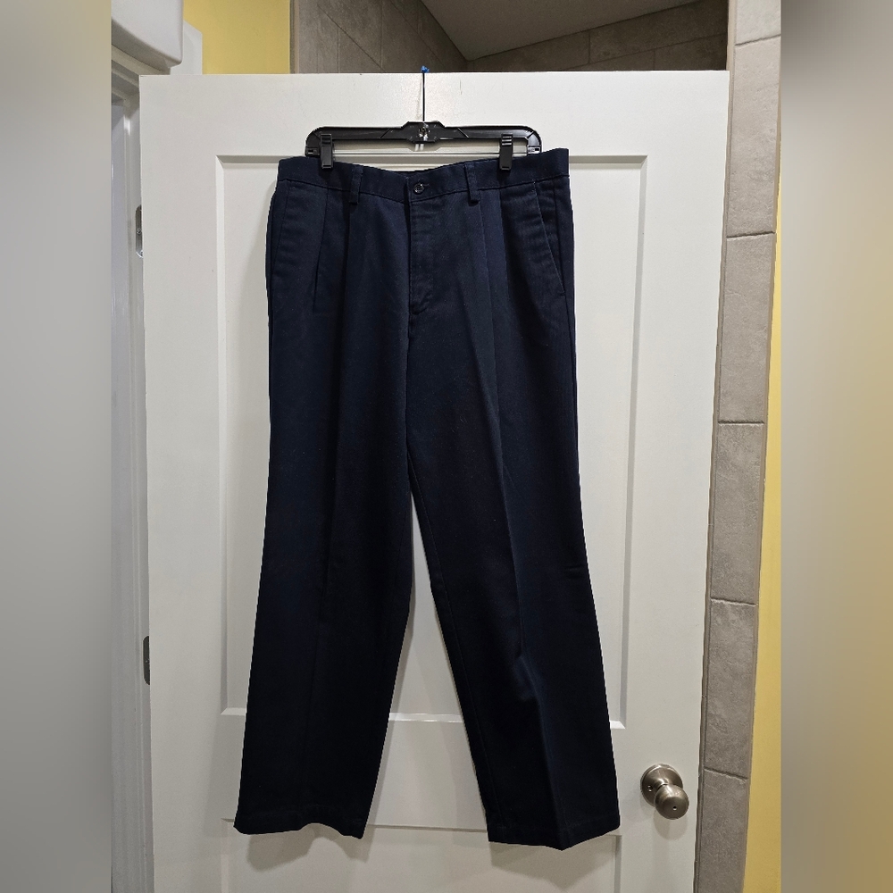 Dockers Navy Blue Back-Welt Dress Pants